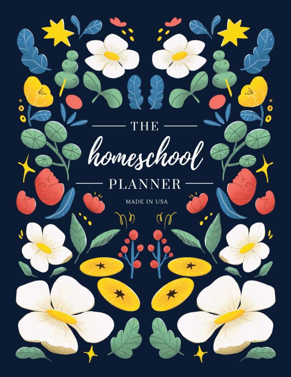Homeschool Planner: 12-Month Undated Lesson Plan Book, Academic Tools, & Organizer