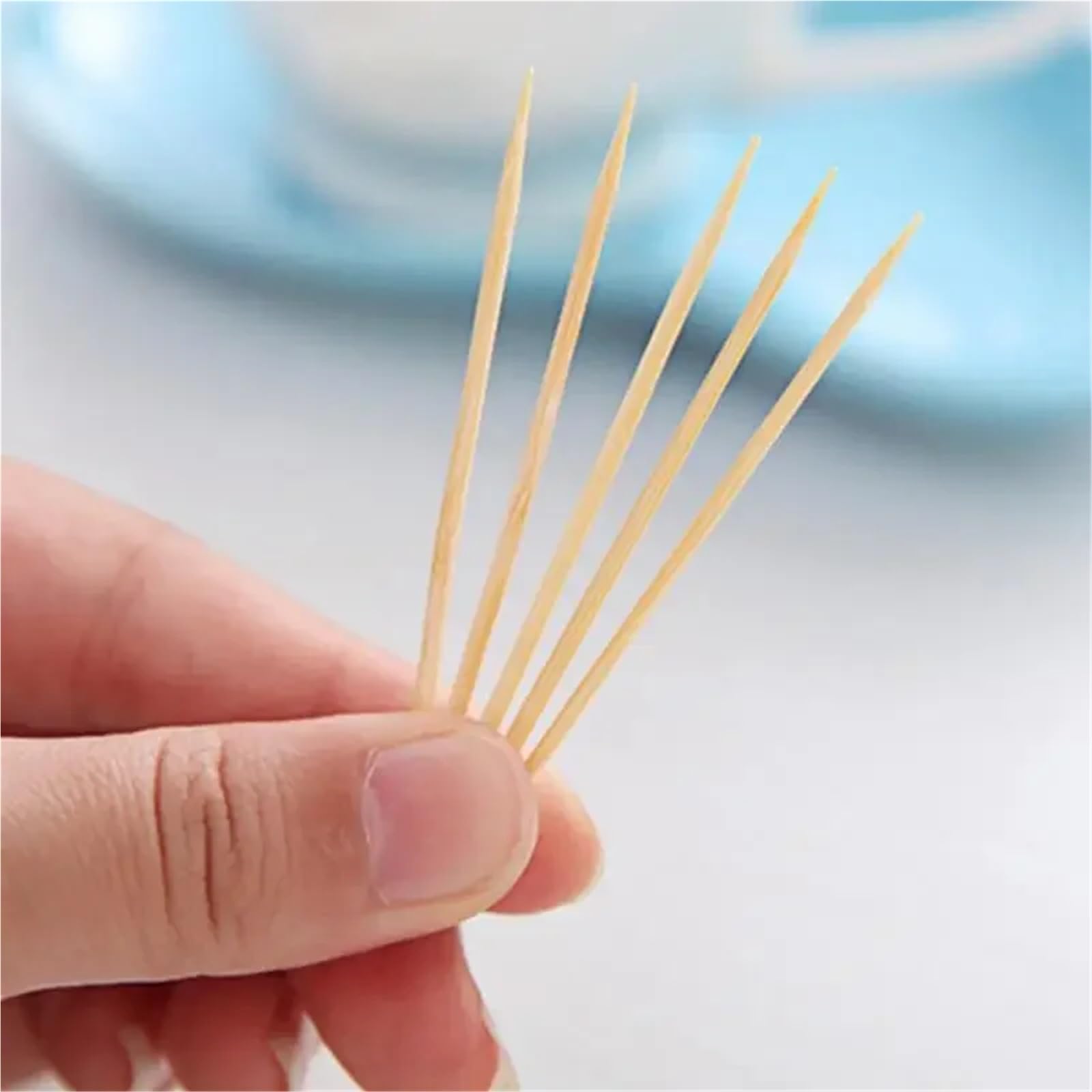 Palillos de Dientes, Palillos de Dientes Madera, 6000 Uds., Palillos Desechables bambú Natural for Limpieza, Cocina, Restaurante, Hotel y Uso Familiar