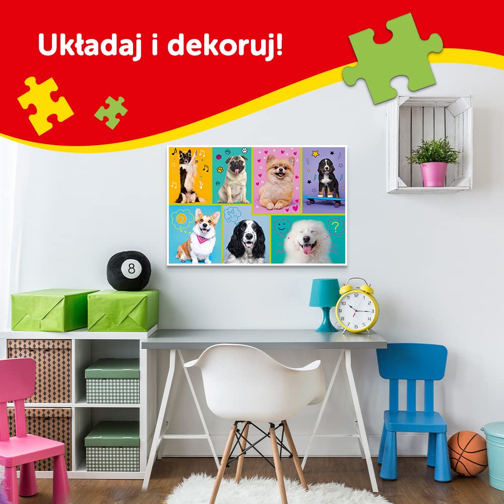 Trefl - Lilo & Stitch, Szalony dzień Lilo & Stitch - Puzzle 4w1, 4 Układanki, od 35 do 70 Elementów - Różny Stopień Trudności, Kolorowe Puzzle z Bohaterami Bajki, Zabawa dla Dzieci od 4 lat