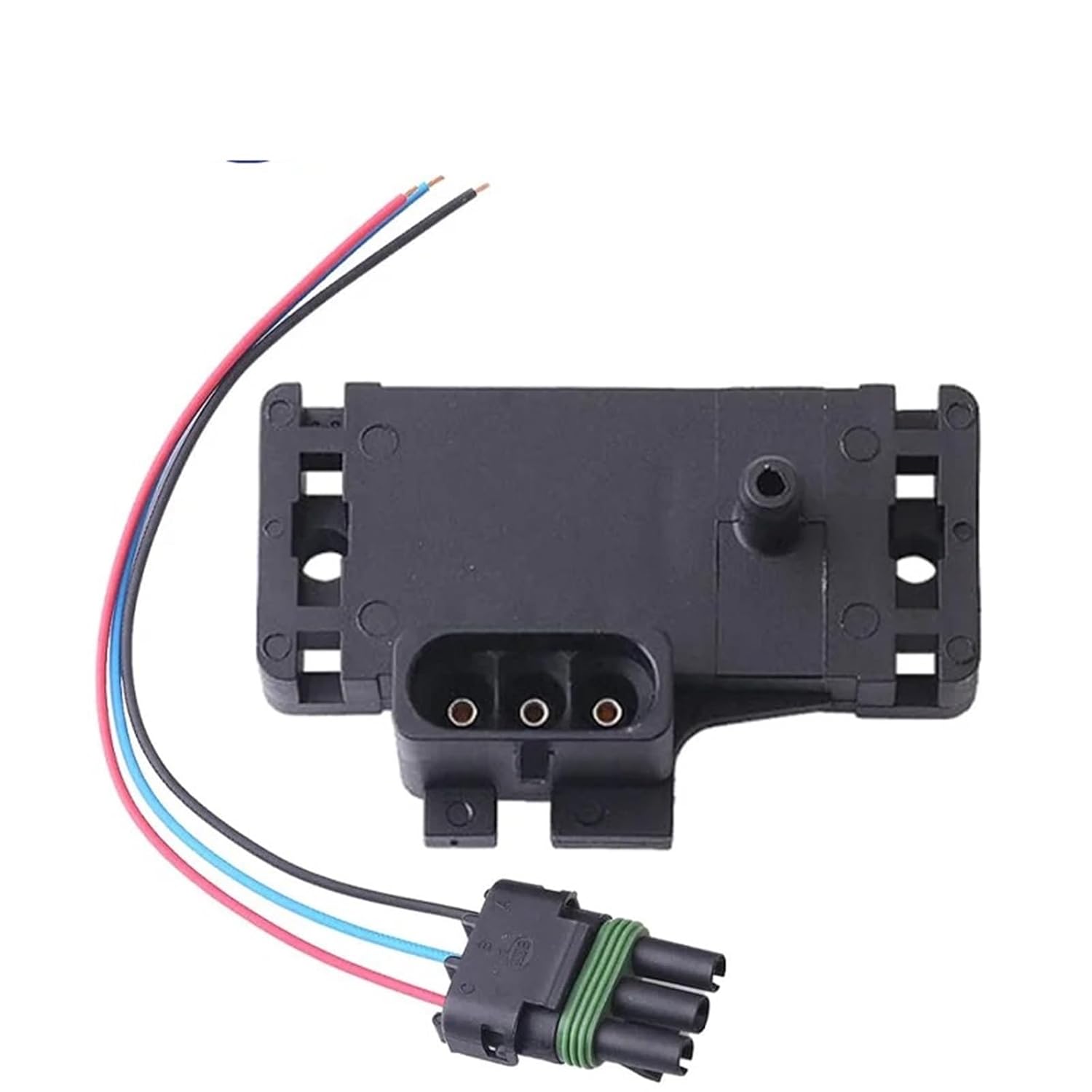 3BAR Sensor with Connector Plug for Turbo Manifold Absolute Air Pressure for Buick Century for Chevrolet Astro Manifold Absolute Pressure Sensor Brake Booster(Sensors and Plug)