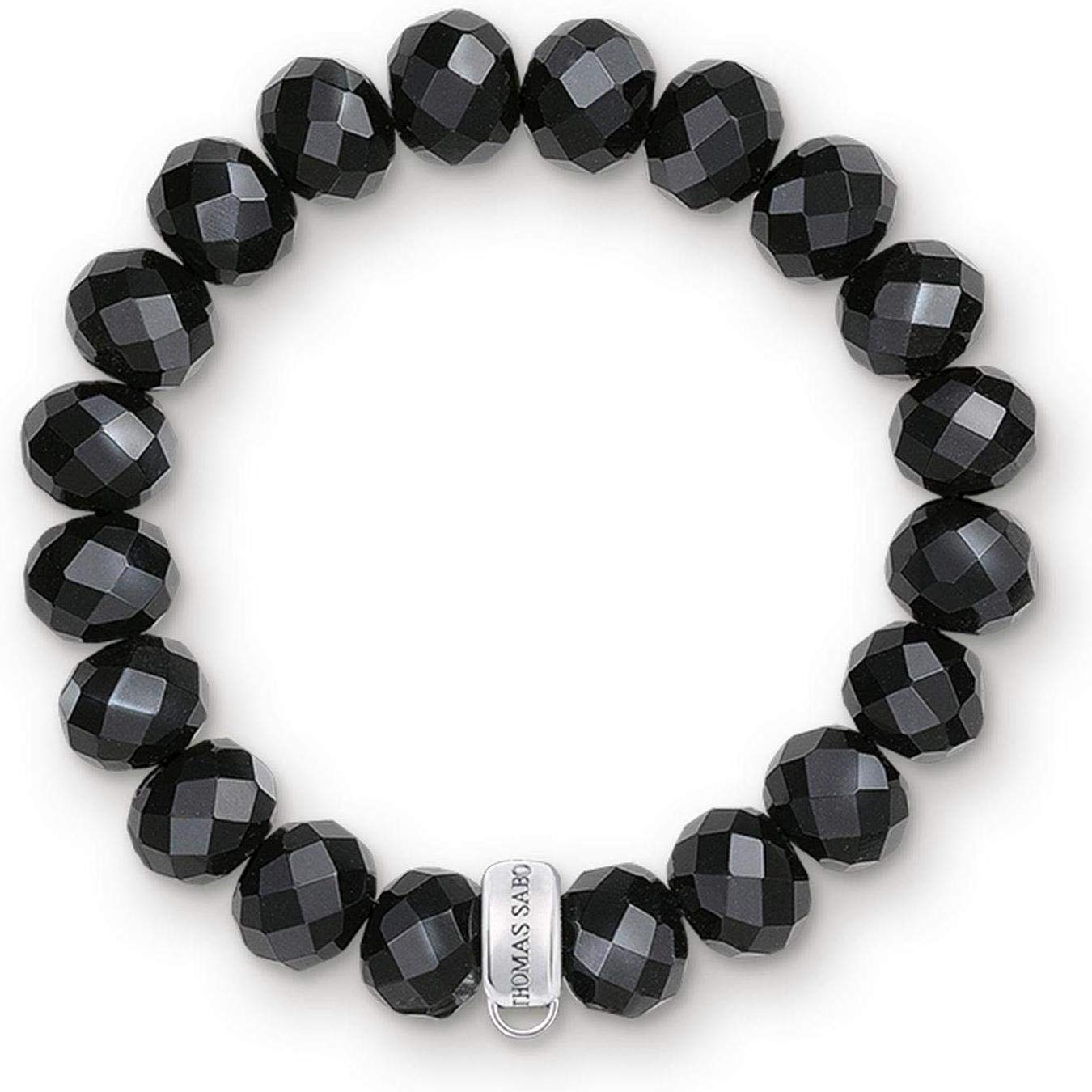 Thomas Sabo Charm Bracelet Obsidian 925 Sterling Silver X0035-023-11-M