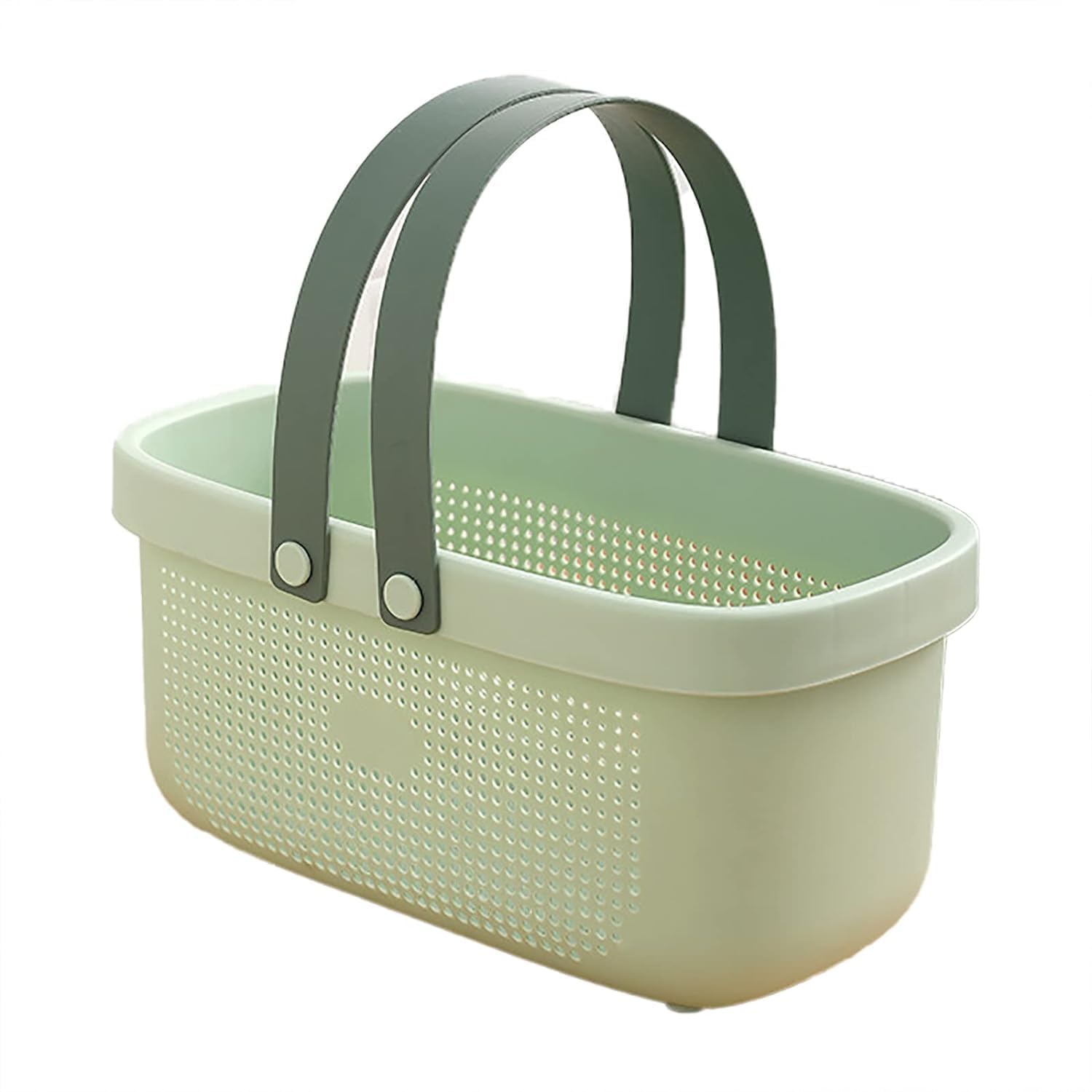 TONSYL Polypropylene Multipurpose Storage Baskets With Handle Shower Caddy Basket Shelf Organizers Basket For Bathroom, Kitchen, Dorm Room, Pantry, Baby Products Rectangular
