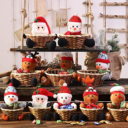 Sazoley Christmas Storage Basket Candy Box Storage Basket Holder Christmas Decorations Gifts #TOP2