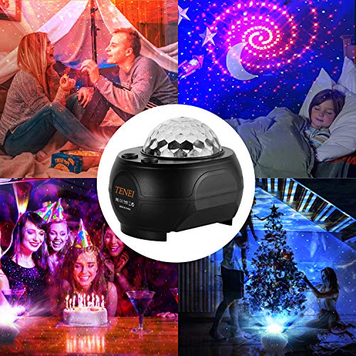 Star Light Projector, Tenei 2 In 1 Ocean Wave Night Light Projector With Remote Control, Galaxy Projector With Led Nebula Cloud With Music Player Speaker For Kids Teens Adults Bedroom #TOP4