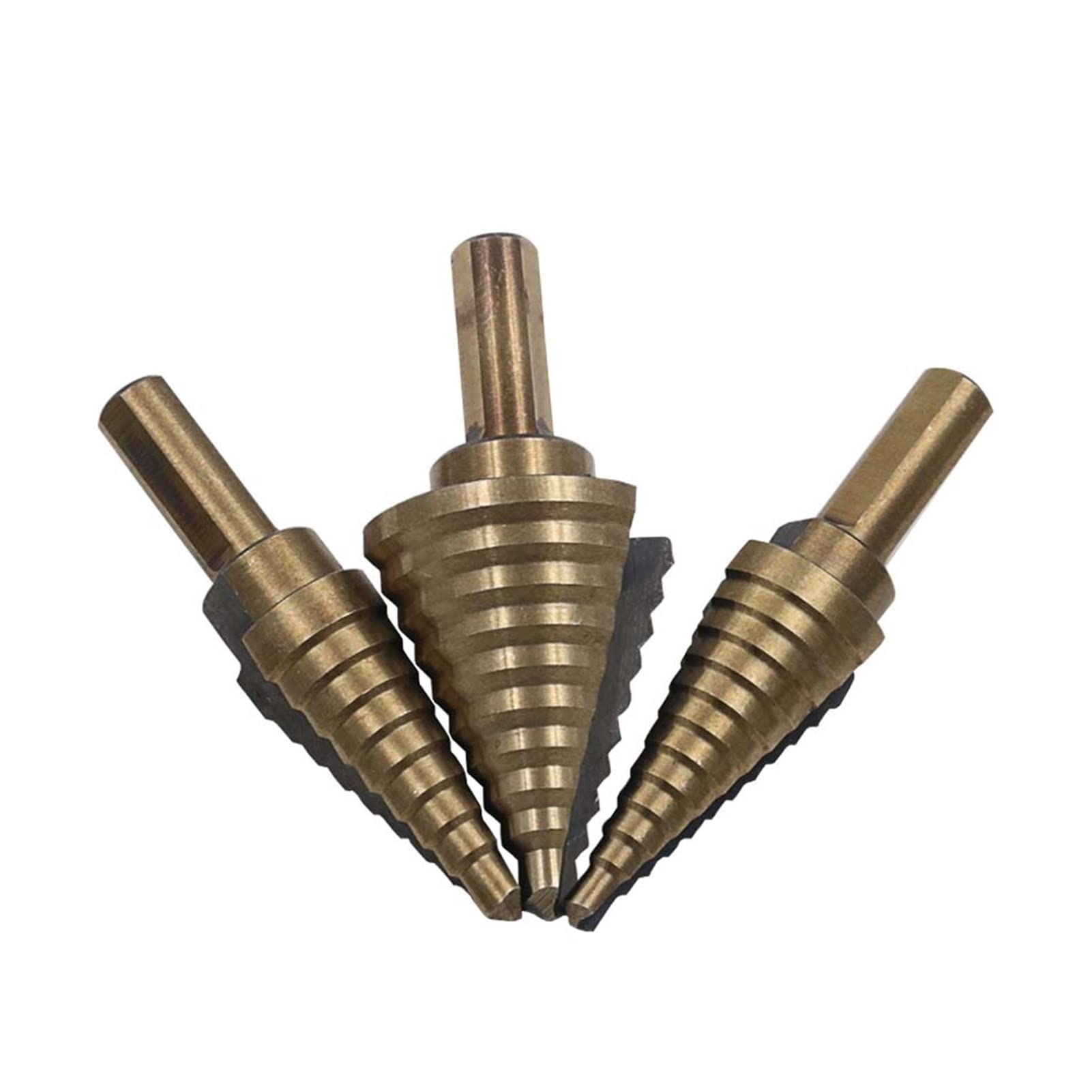 Bits di Perforazione 5pcs / Set. HSS. Set di Punte for Trapano a Forma di Formato da 50 Dimensioni Cobalto con Arrivo di gusci di Alluminio