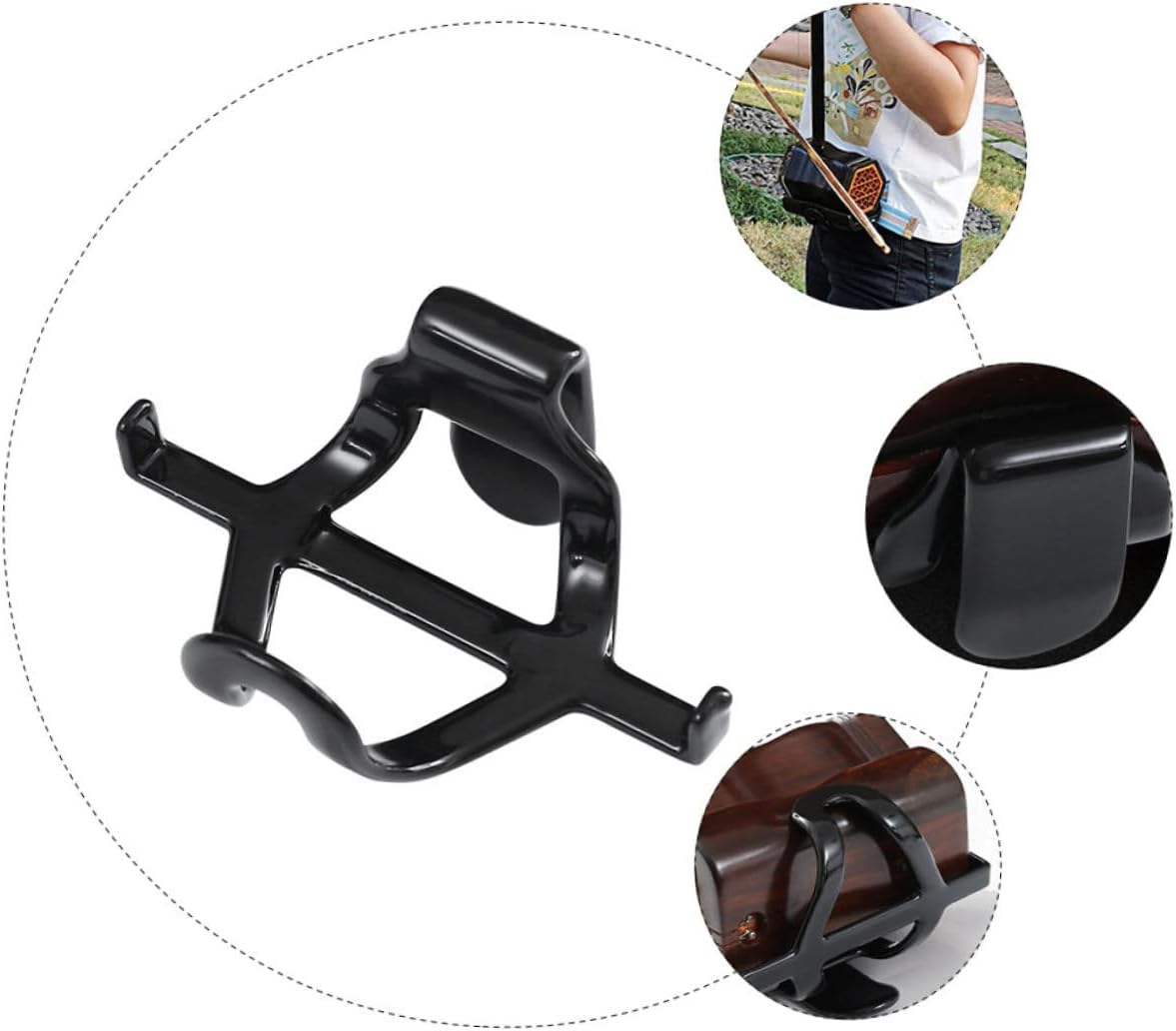 SUPVOX 1pc Waist Support Portable Durable Stand Accessory Support Lightweight Stand Bracket Rack Creative Stand Holder Black Plastic