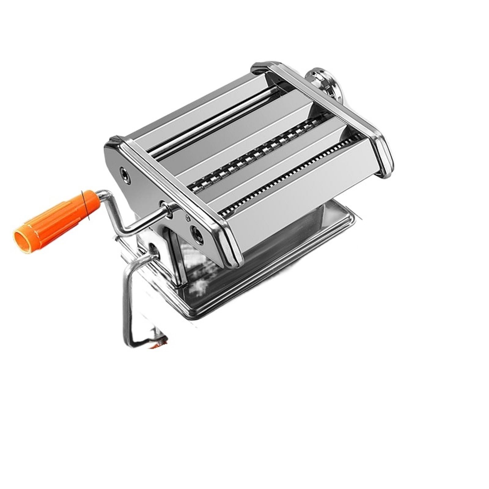 MáQuina De Pasta Manual Máquina manual for hacer pasta doméstica, pequeña máquina for fideos de acero inoxidable enrollados a mano Laminadora De Pasta Manual