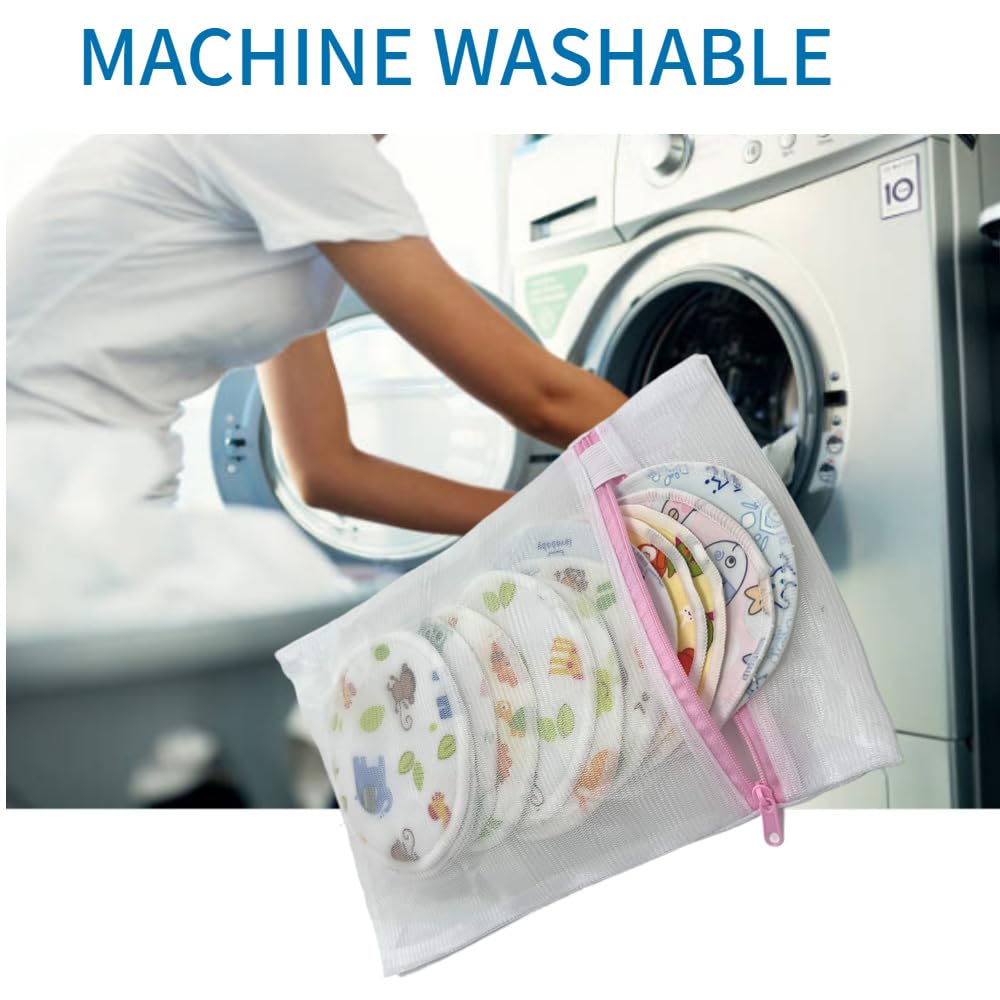 Paquete de 14 almohadillas de lactancia reutilizables, lavables, esenciales para la lactancia, imprescindibles para recién nacidos y niñas, esenciales posparto para mamá, súper suaves y