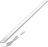Oktaplex Riva flach LED Unterbauleuchte Küche 1110lm warmweiß 90cm Unterschrankleuchte silber mit Schalter Küchenlicht 15W 230V 90cm | 15 W 1 Stück