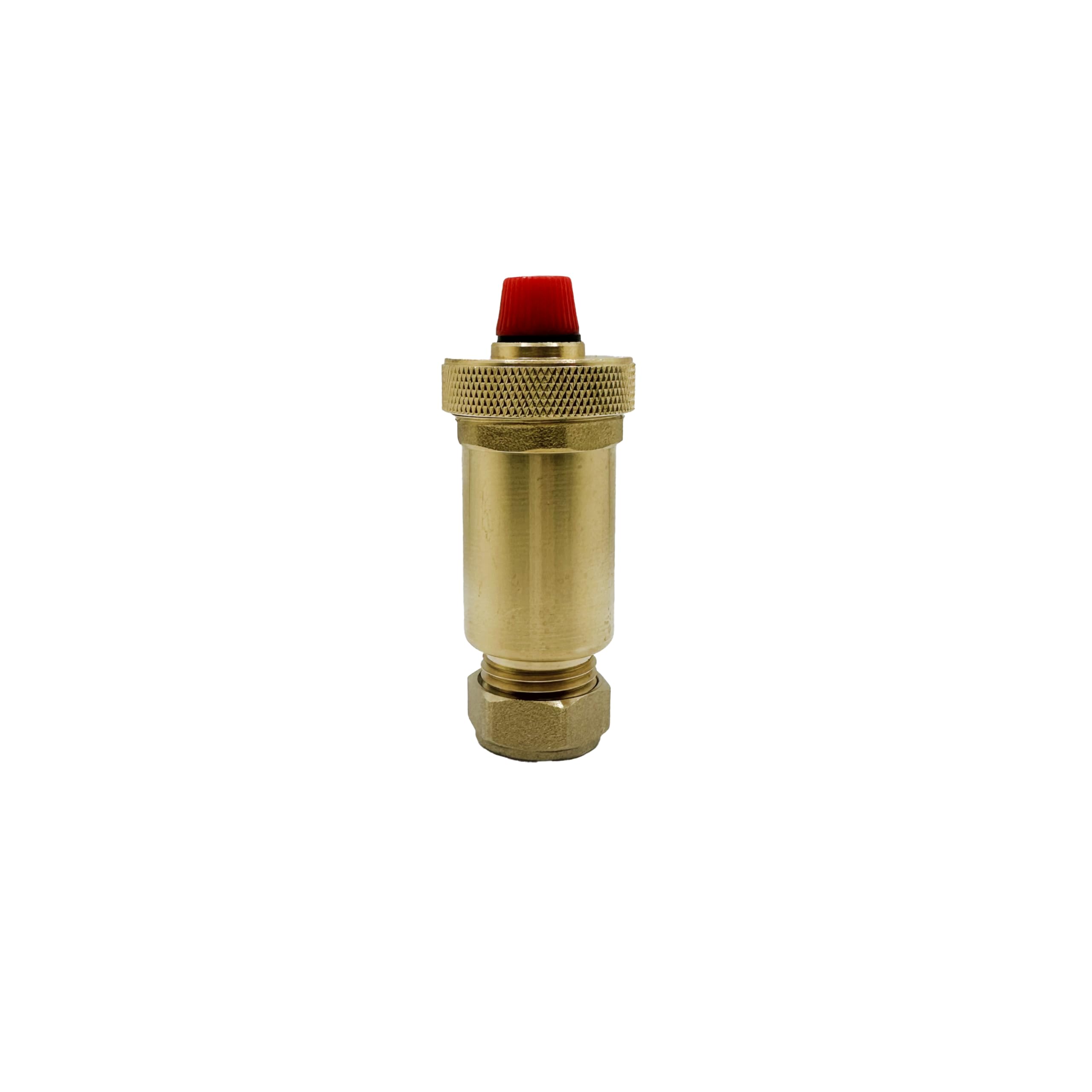 PlumbEZ Slimline Automatic Air Vent 15mm Compression – Brass Self-Bleeding Float Valve for Radiators, Boilers & Central Heating Systems – Compact Leak-Resistant Heating Accessory