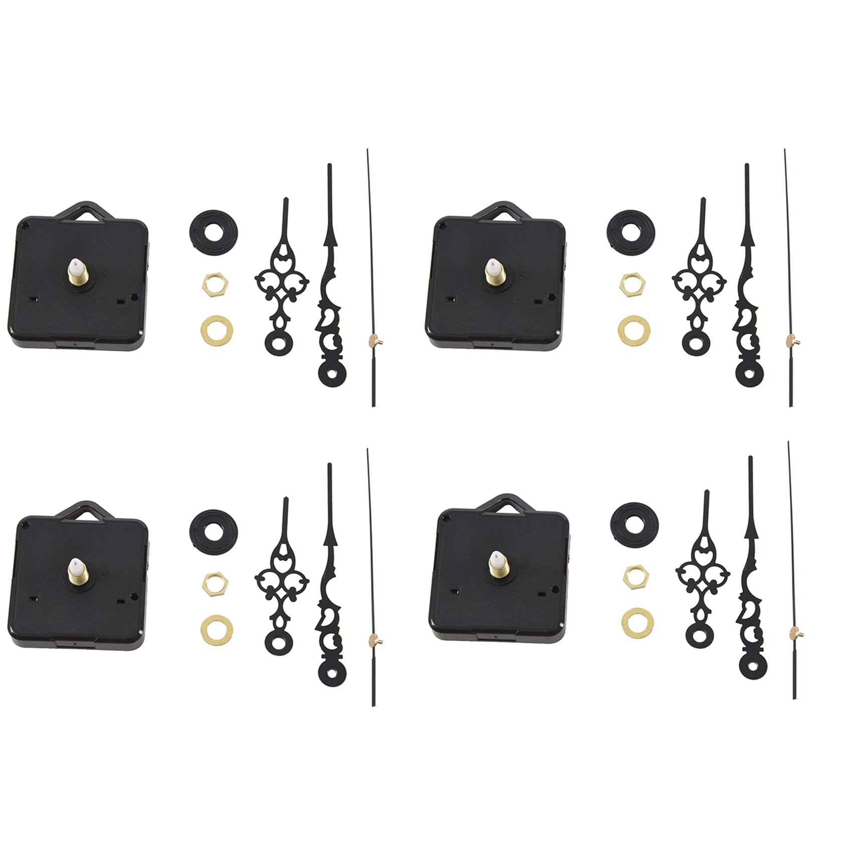 Hndhbfgrt 4X Machinery Movement Quartz Hours Seconds Countdown Black