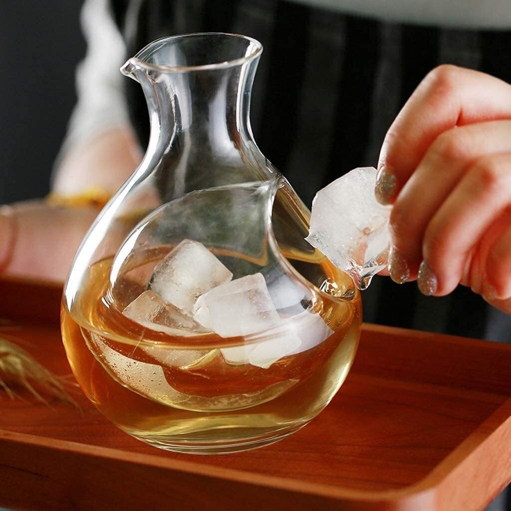 Karafka do whisky i zestaw kieliszków karafka do wina wysokiej klasy spersonalizowana, bezołowiowa szklana szybka karafka karafka domowa nalewacz nadaje się dla rodziny restauracji na przyjęcie bar prezenty wiele karafek do wina Aerato
