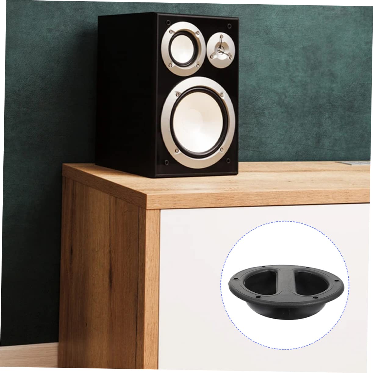 SHINEOFI Maniglia per Casse Acustiche in Plastica Resistente Agli Urti, Capacità di Carico Maggiorata, Set 8 Pezzi per Speaker Portatile