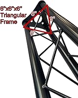 Vista 6 de GRIFFIN Triangle Lighting Truss Stand System 15FT (Hand-CrankUP Plus) – DJ Booth Trussing Kit for Light Cans & Speakers – Pro Audio Stage Platform