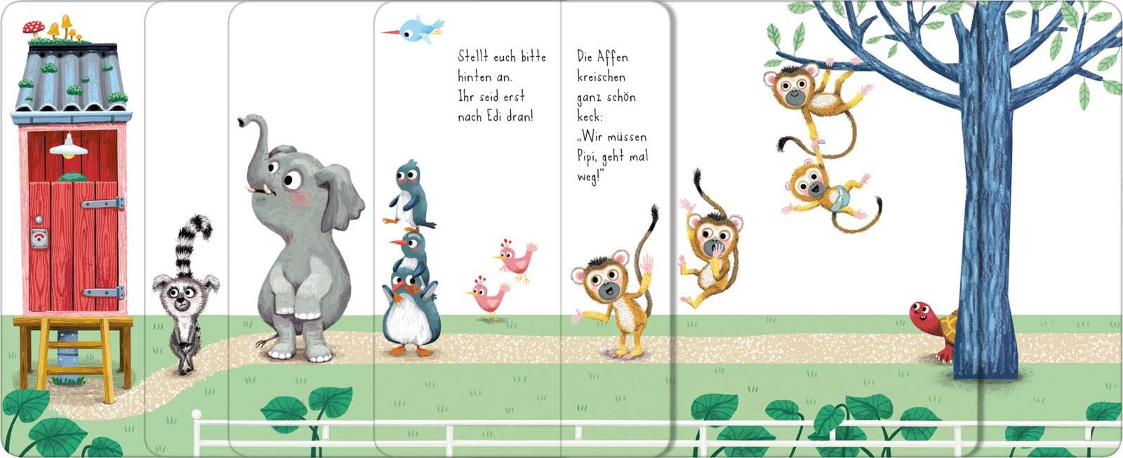 Der ganze Zoo geht aufs Klo: Mit Verwandlungsseiten