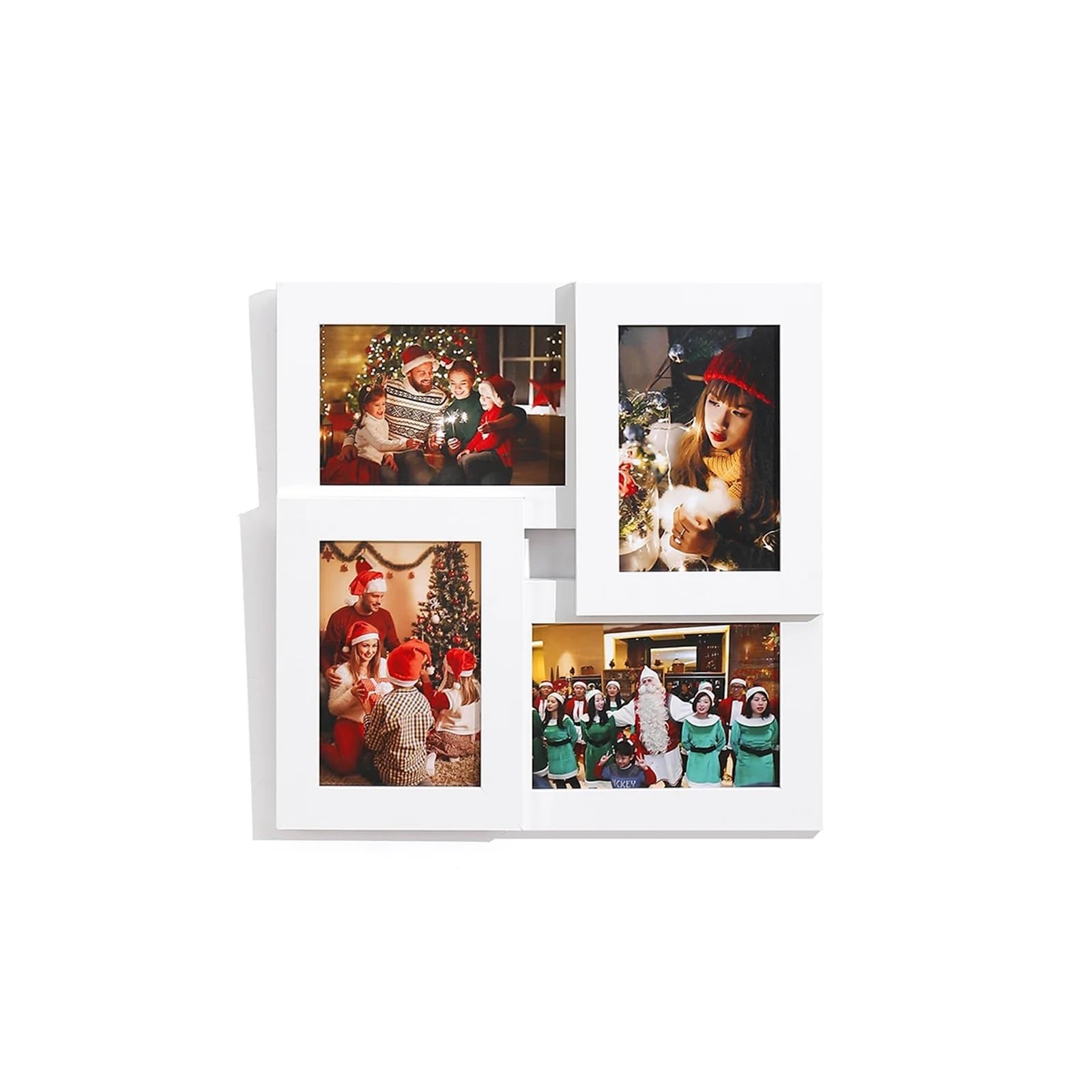 Marcos De Fotos Pared Marcos de fotos 4 x 6, juego marcos múltiples for decoración pared, collage familiar for parejas y amigos(White)