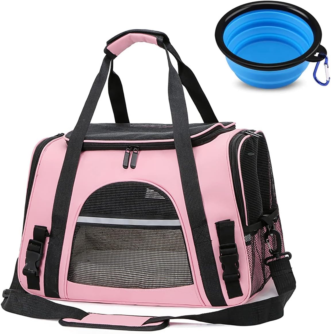 【2021 New】 Pet Travel Carrier Bag, SoftSided Pet Bag for