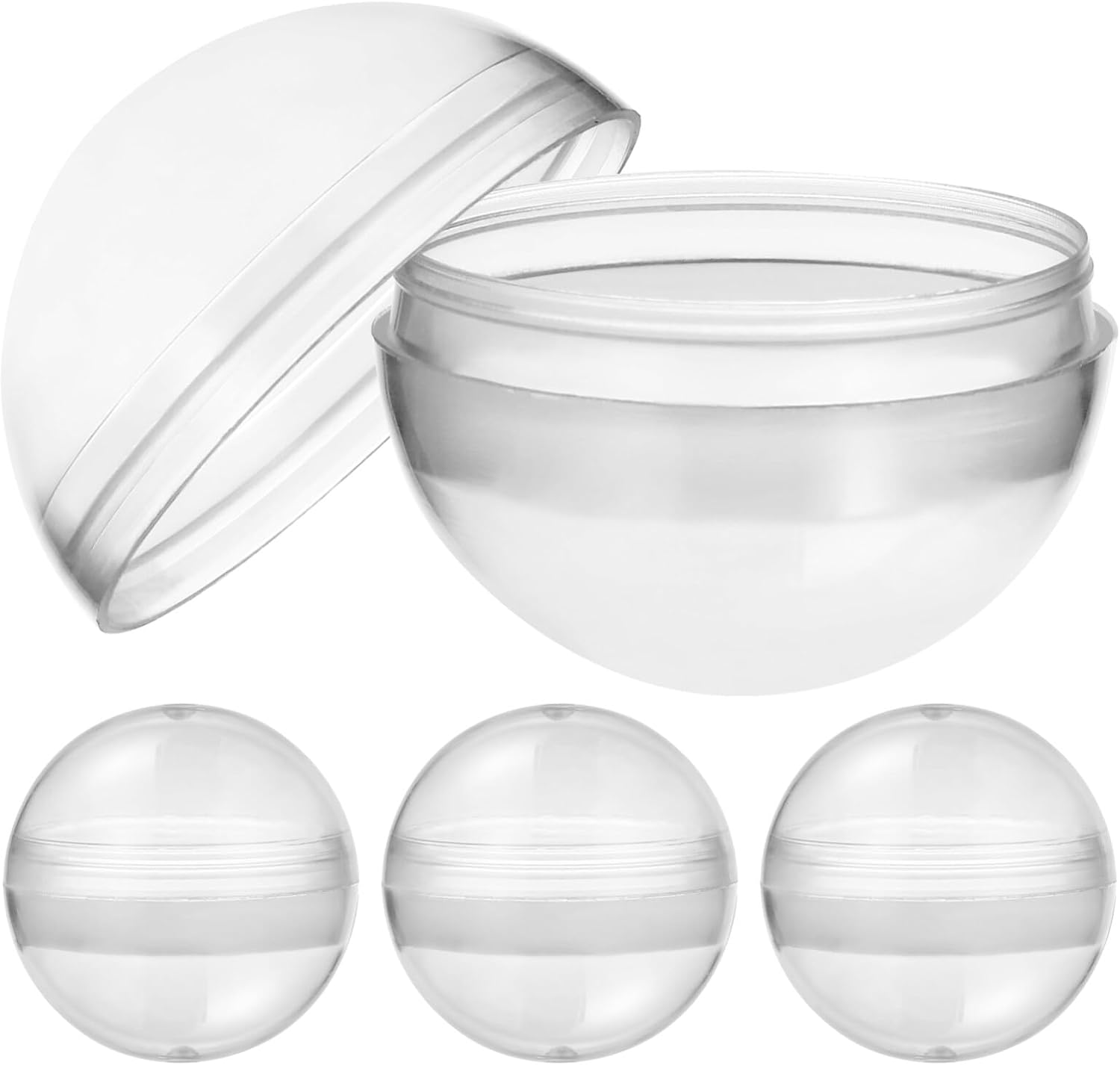 Kichvoe Lot De 10 Boules à Neige En Plastique Transparent à