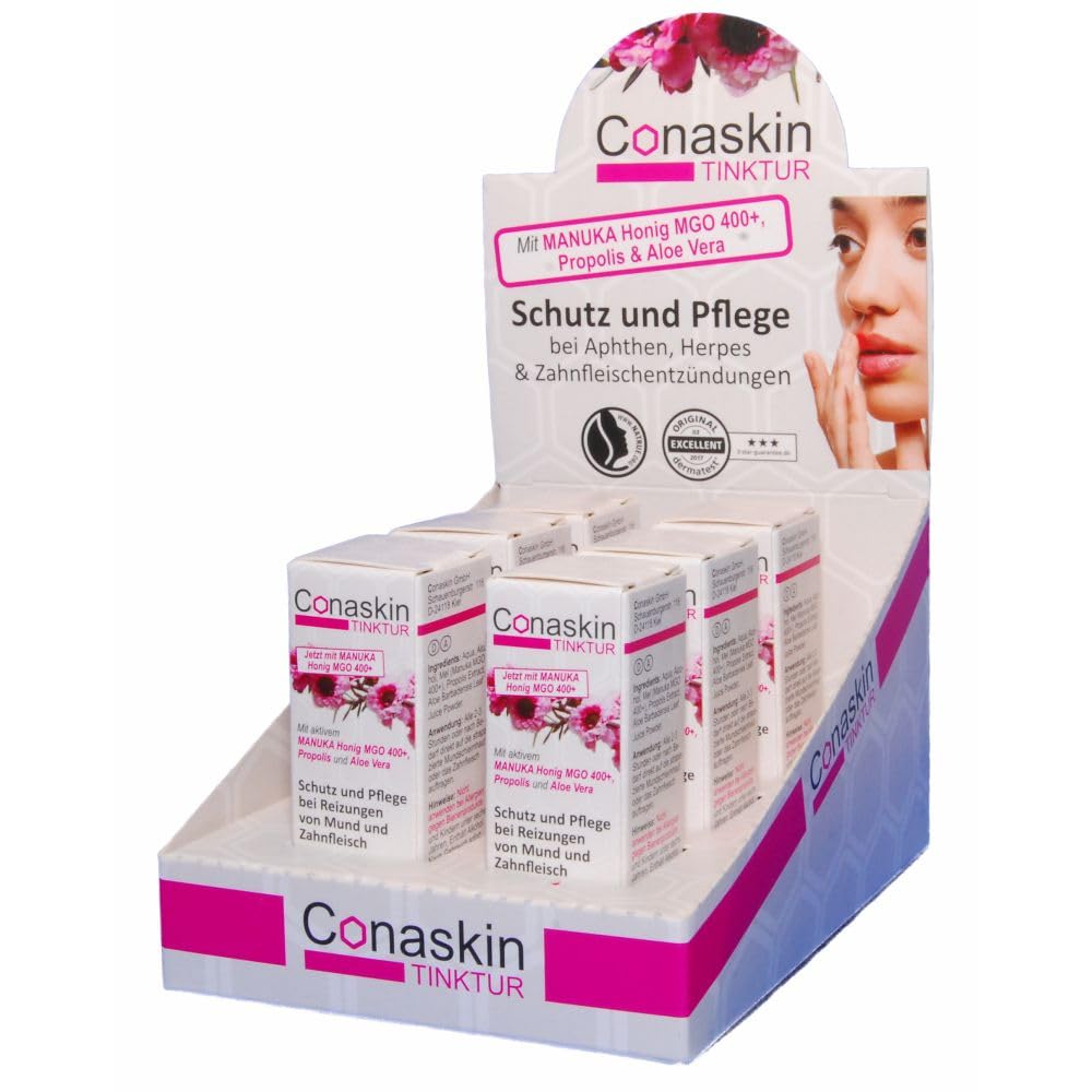 Mundpflege-Tinktur MANUKA-HONIG (MGO400) PROPOLIS | Naturkosmetik | Druckstellen durch Zahnspangen | Bei Zahnfleischentzündung Herpes Aphten