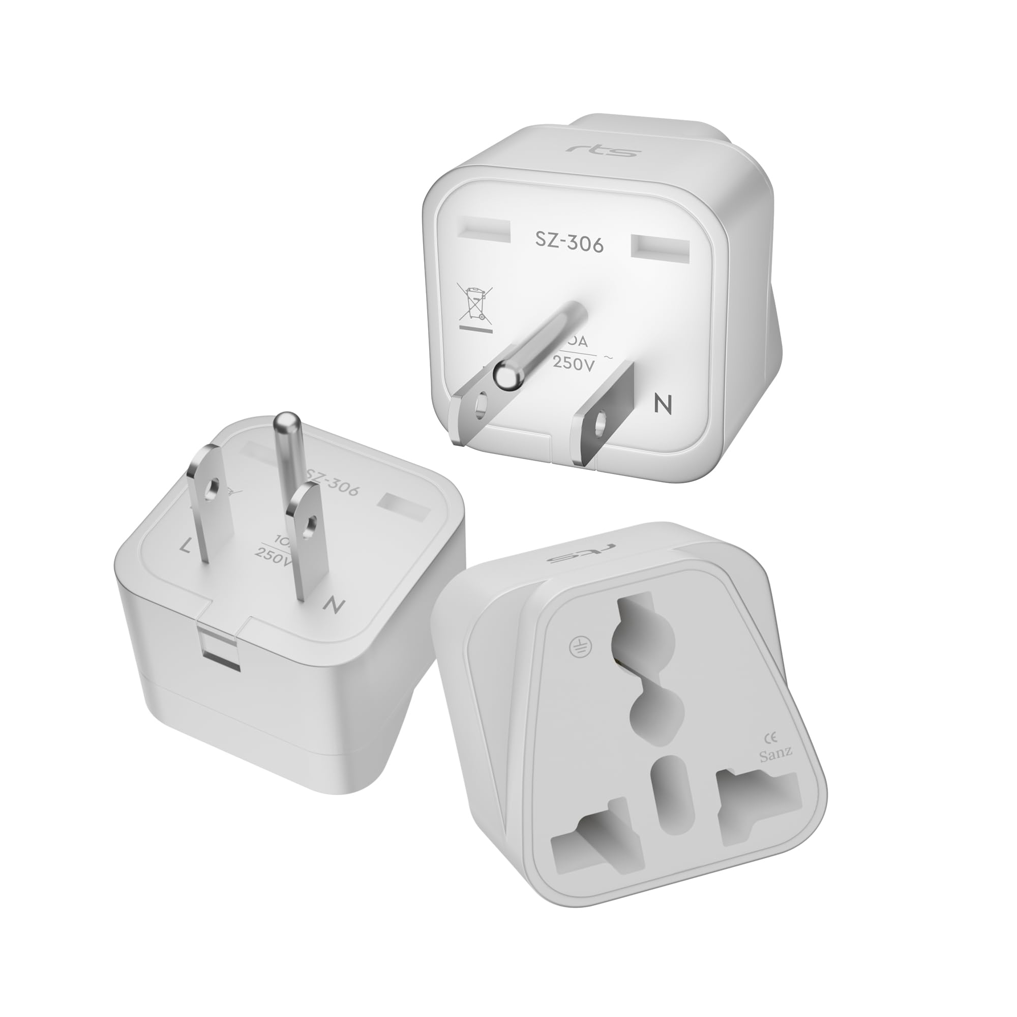 rts UK Adapter for Indian Pins, India to UK UAE, Hong Kong, Dubai, UK Power Adapter Converter- Type G - Perfect for Laptop, Camera, Phones, Chargers, iPhone, tablets, Bluetooth speakers White (1 Pack) — Amazon image 30