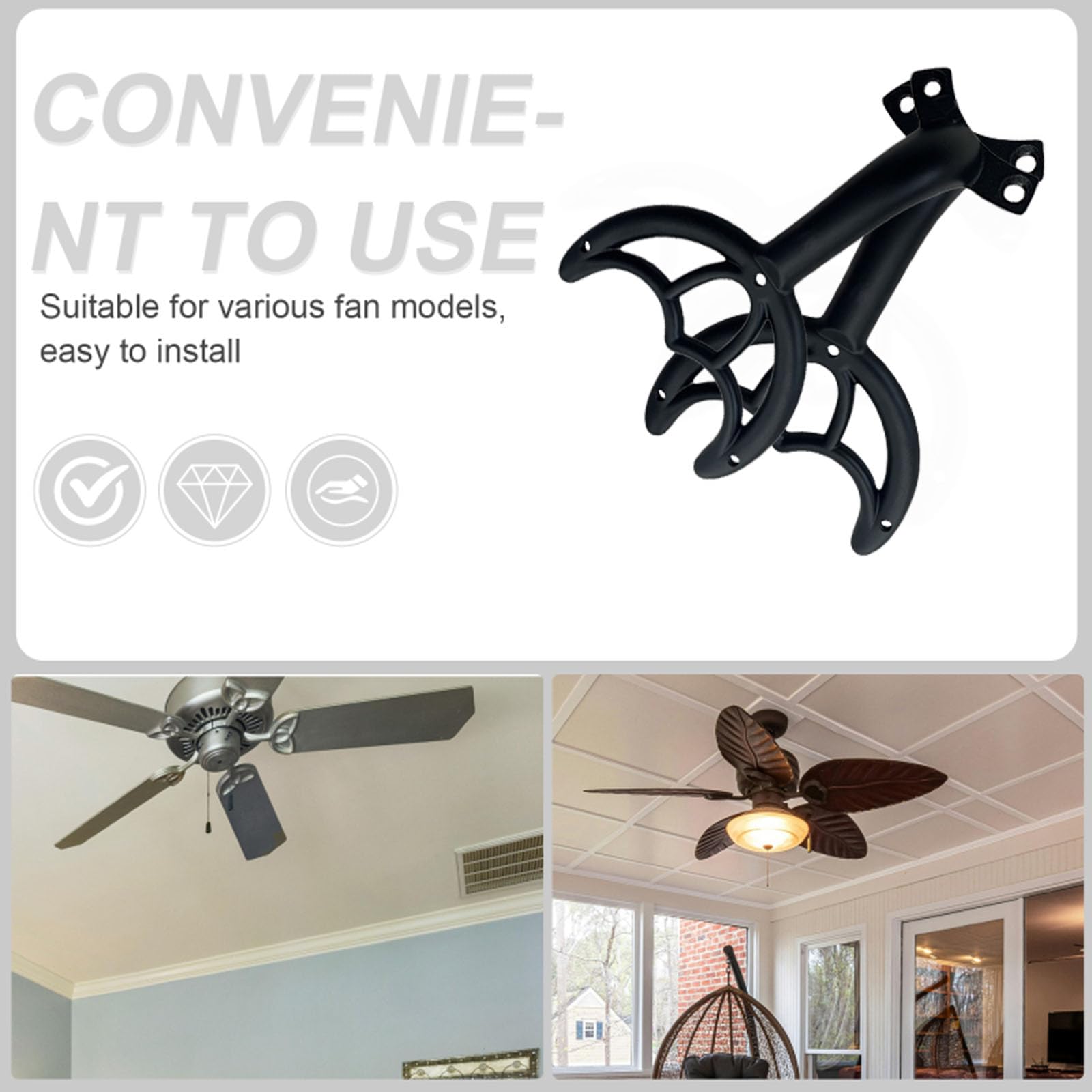 Vintage Hunter Ceiling Fan Replacement Blade Arms - For 92804 Series Models (Price Per Arm)