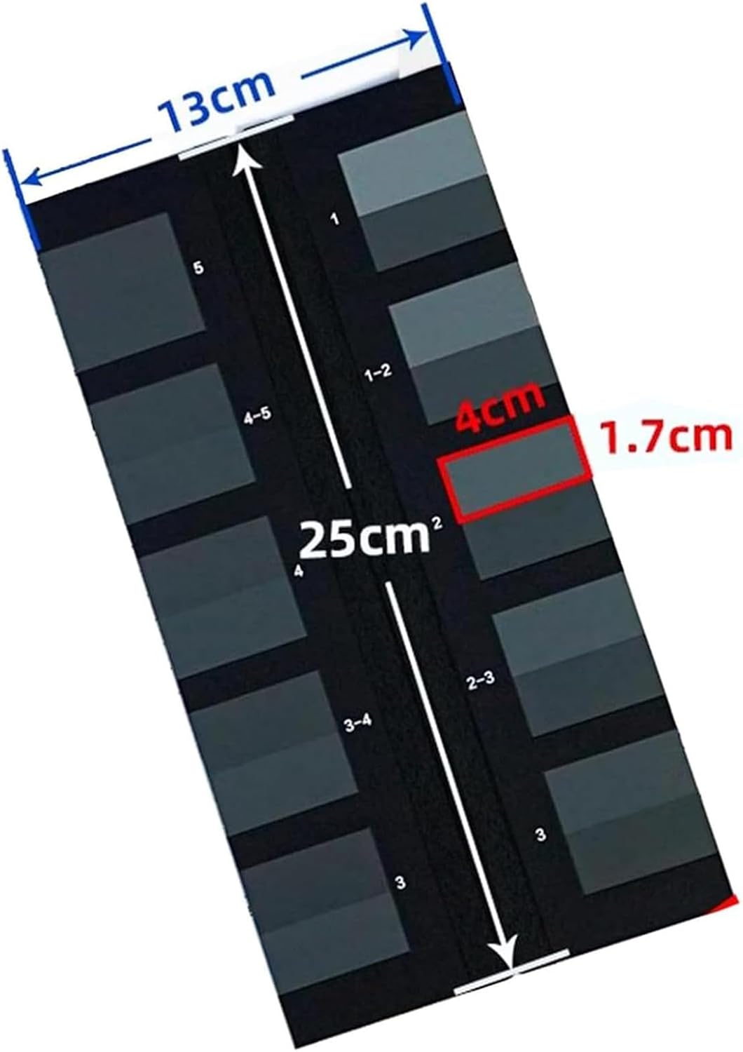 Textile Color Grey Card, Standard Grey Scale for Assessing Staining, Grey Scale for Assessing Change in Color, 5-Level Color Fastness, for Dry Wet Rubbing Fastness or Surface Stability Tester