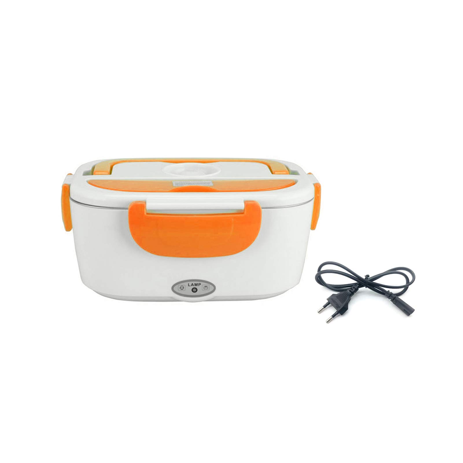 Aibabely Portable 12/24V Electric Lunch Box for Car and Home 12V Car Plug Warmer Heating Boxes Convenient Lunch Bento Box Food Warmer(EU/US Plug,110V-220V)
