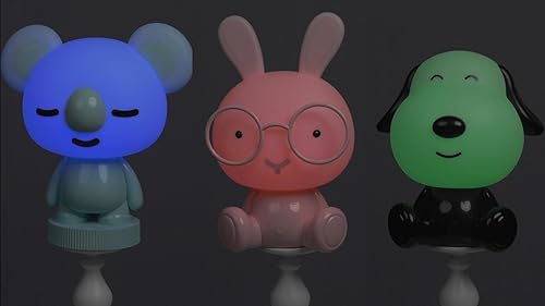 Miniatura 4 de Luces nocturnas para niños  Lámparas de animales recargables por USB con sensor táctil  Portátil que cambia de color brillante, suave, lindo regalo