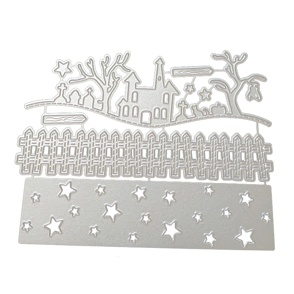 Tsophreniq Christmas Theme Metallic Cutting Dies Decorative Christmas Die Cuts Template for Scrapbooking Diary Embellishments Dies Cuts for Card Embellishments Making for Classroom