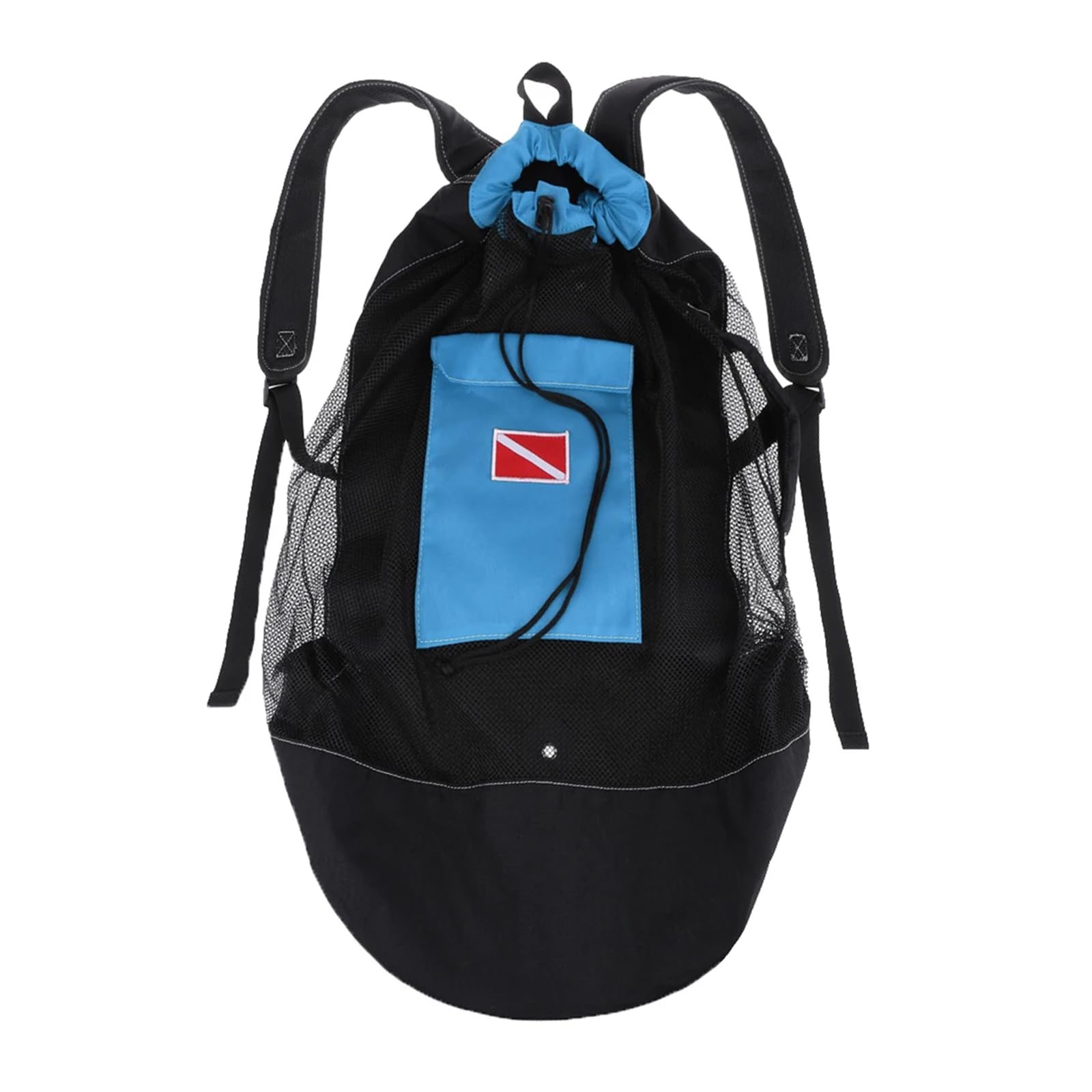 Zaino da 26 x 15 ' ' con coulisse, grande capacità, zaino per maschere subacquee, con tracolla, zaino da snorkeling