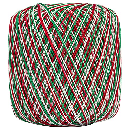 Image of Aunt Lydia Coats Crochet 154.0453 Cotton Classic Size 10, Shades of Christmas