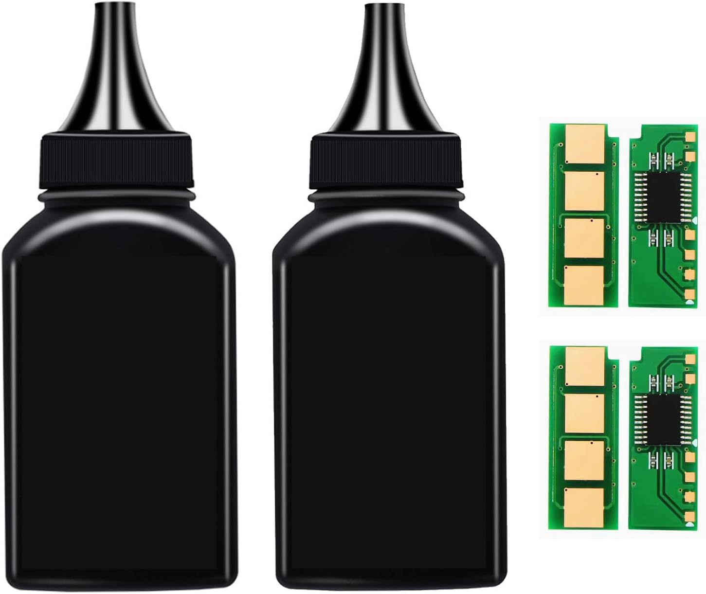 POYRAZ Refill Toner Replacement for Pantum P2500W P2502W M6550NW M6600NW M6552NW M6602NW P2200 P2500 M6500 M6600 Printer, Toner Refill Used with PB-211 PB-210 Toner Cartridges, Black*2