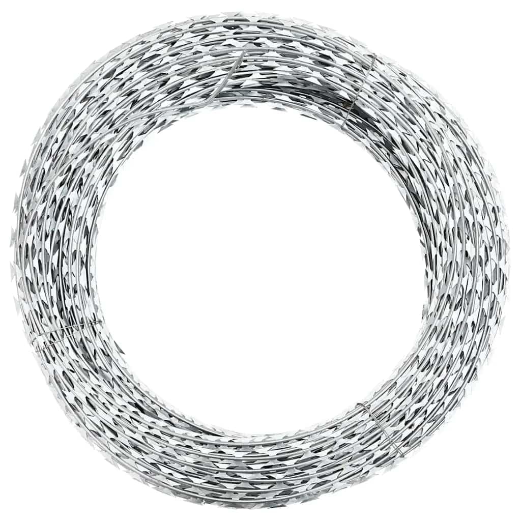 Concertina Stacheldraht, verzinkter Stahl, 300 m, Rolle, Zaun, Maschendraht, Schutz für Haus, Garten, Balkon