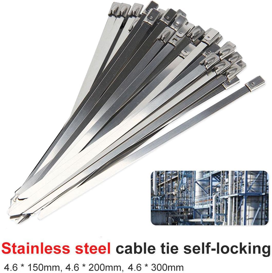 20 Pieces Self-Locking Cables Ties Zip Wraps Wire Fastener Multi-Purpose Heavy Duty Wrap Tie Organizers 20cm