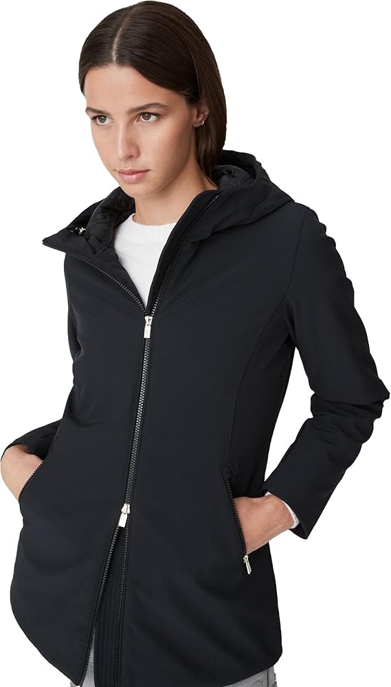 CIESSE PIUMINI Giubbotto Donna Giacca Lunga In Softshell Modello Shimoa 2.2  233CPWJ02508 Colore Nero Misura 48 : Amazon.it: Moda