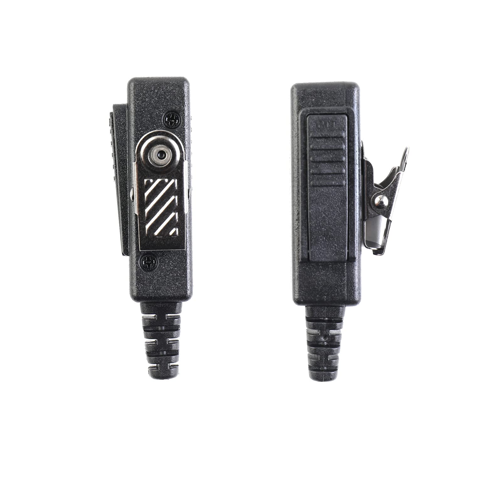 SHON Mikrofon do słuchawek Walkie Talkie - PTT Clear Sound,radiowy zestaw słuchawkowy z szybkozłączką Air Tube, do Kenwood Walkie-Talkie, roczna