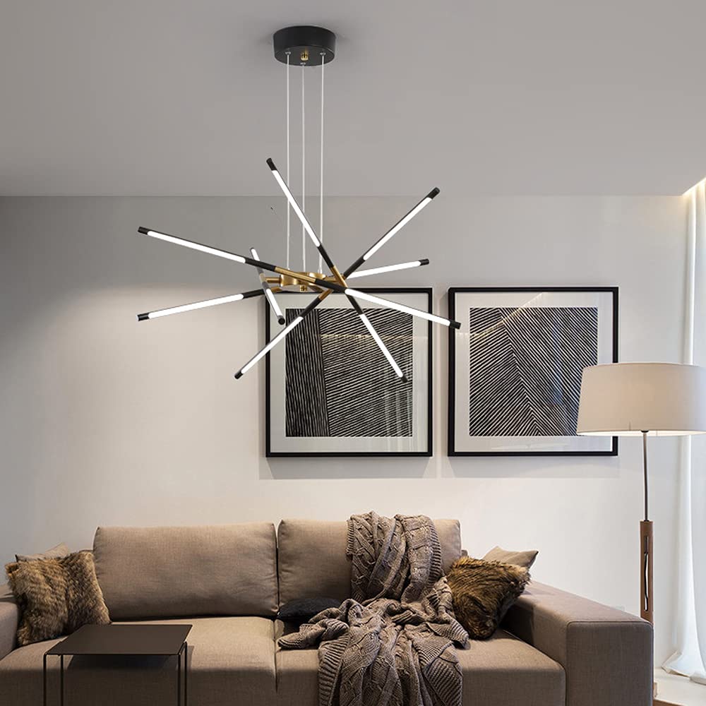 Nowoczesna lampa LED, lampa sufitowa do wnętrz, idealna do jadalni, łazienki, sypialni, salonu, biura, białe światło 6000K, klasa energetyczna A++ : /a/10-Lights
