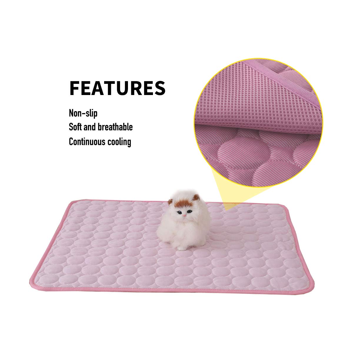 PETCUTE Tapis de Refroidissement pour Chien Coussin Refroidissement pour Animaux domestiques Coussin rafraîchissant Tapis rafraîchissant de Chats