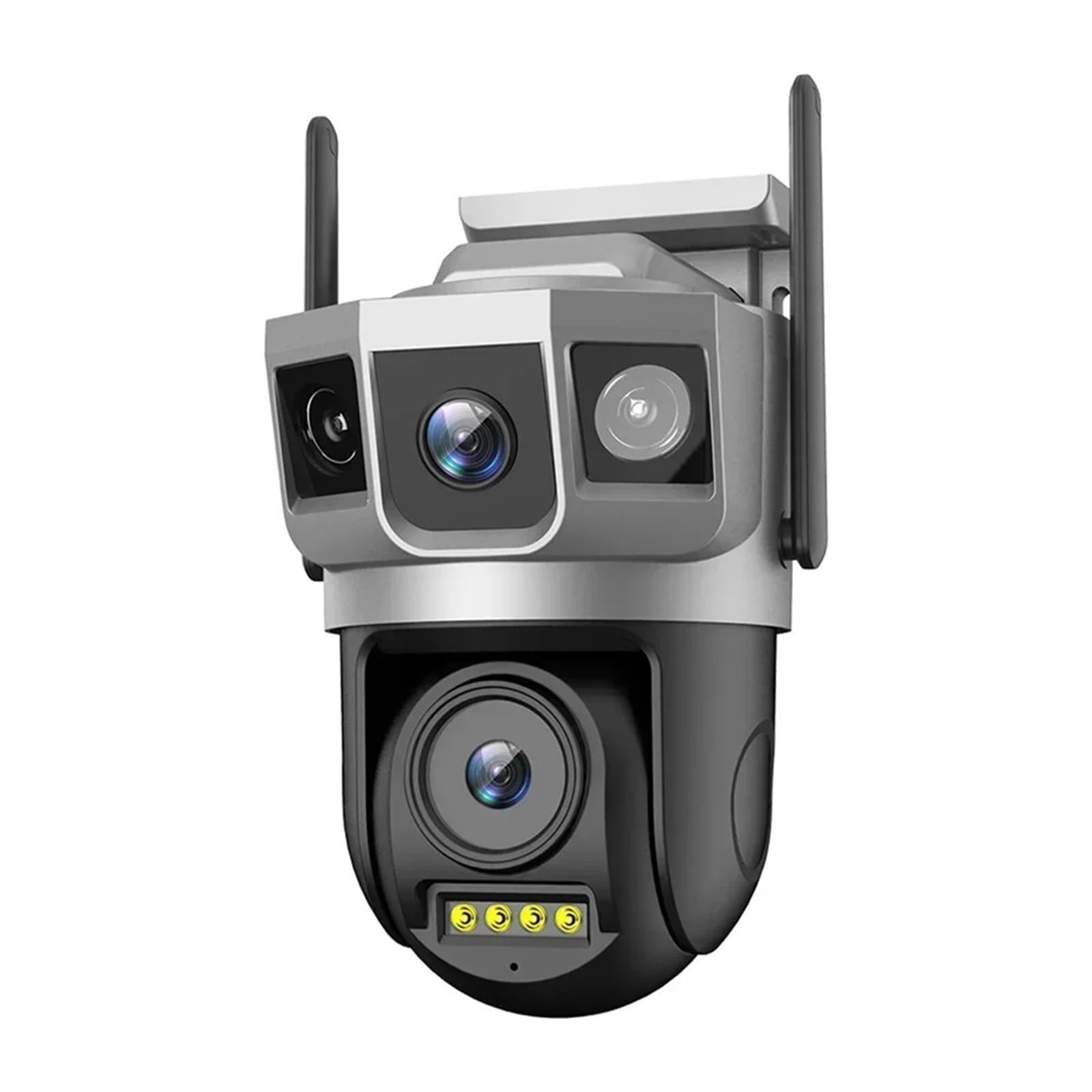 JVDDI WIFI IP Camera CCTV 4MP Two Lens Three Screen Auto Tracking Outdoor Video Security Surveillance PTZ Cameras(Only Camera)