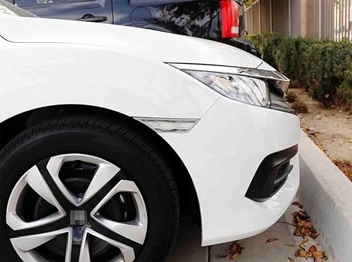 Miniatura 7 de iJDMTOY Kit de luz de marcador frontal LED blanco con lente transparente compatible con Honda Civic 2016-2021, alimentado por LED 90-SMD, reemplaza