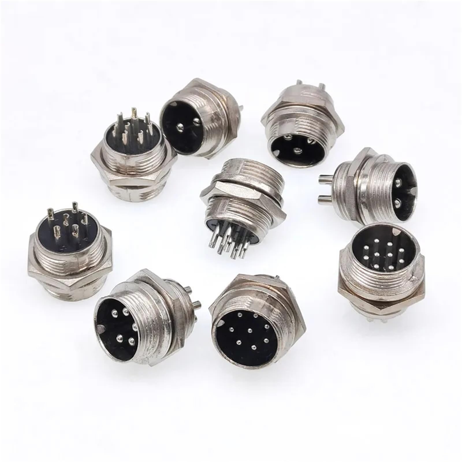 GX16 x 10 connecteurs de câble 1,6 cm 2 broches 3 broches 4 broches 5 broches 6 broches 7 broches 8 broches 9 broches 10 broches connecteurs femelles (10 prises à 2 broches)