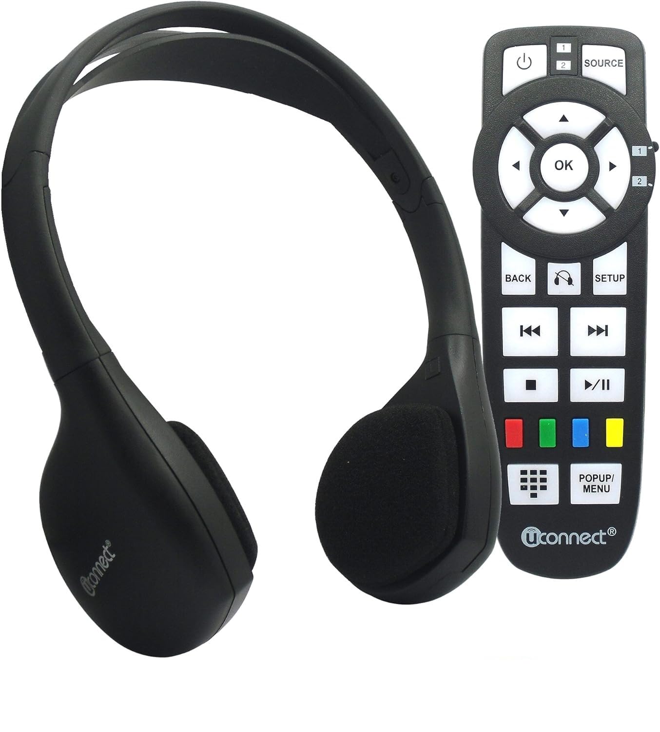 Headphone & Remote OEM Set for Chrysler Dodge Jeep Uconnect Audio Kit 05091246AA