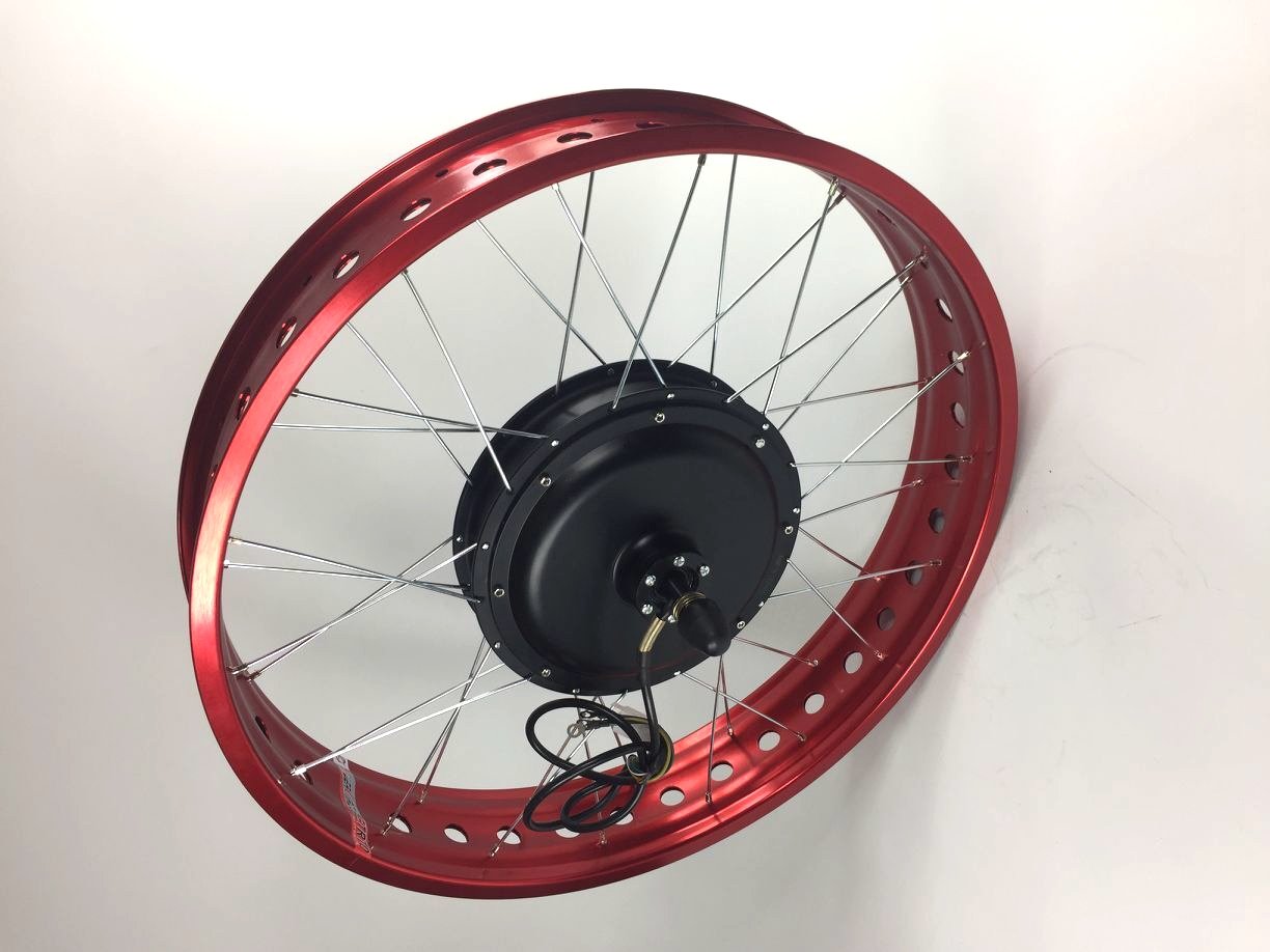 Amazon | Red Rim 48V 1000W リアホイール ギアレスハブモーター 26