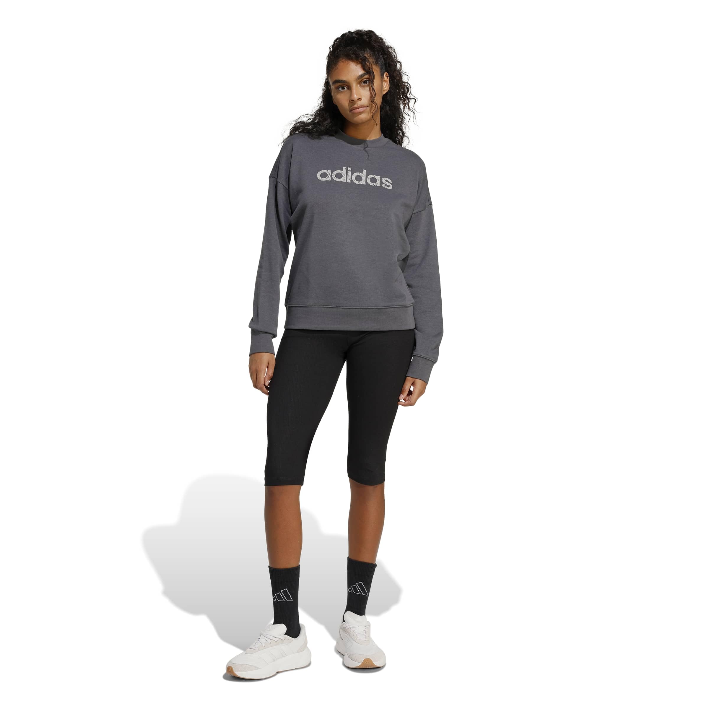 adidas Damen Strumpfhose Seasonal Essentials Rib Capri Leggings