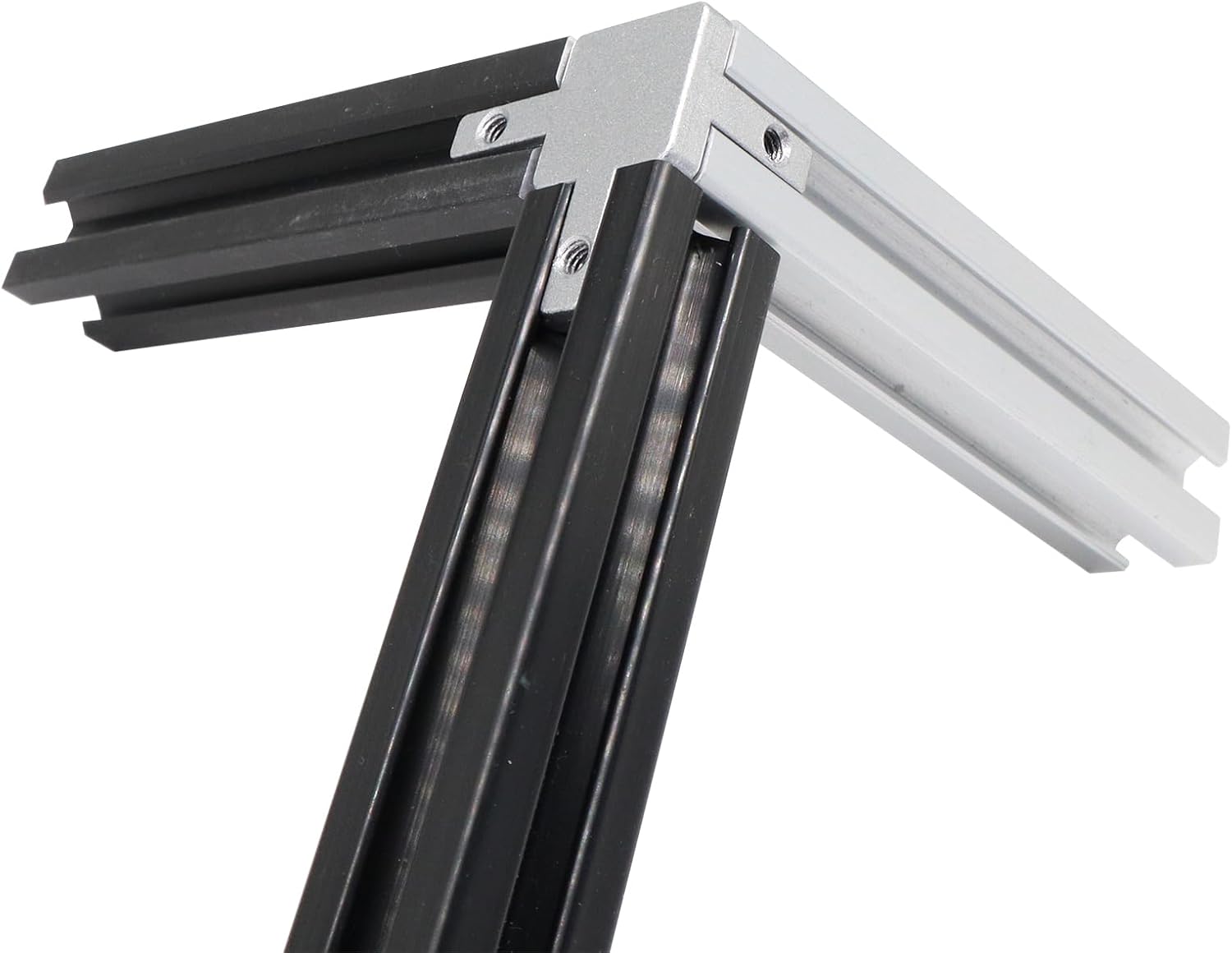 8Pcs 10 Series Aluminum Extrusion Profiles Corner Brackets 1" in Cube 3 Way Connectors wtih Set Screws for 1010 Extruded Aluminum End Connect 1 Inch x 1 Inch