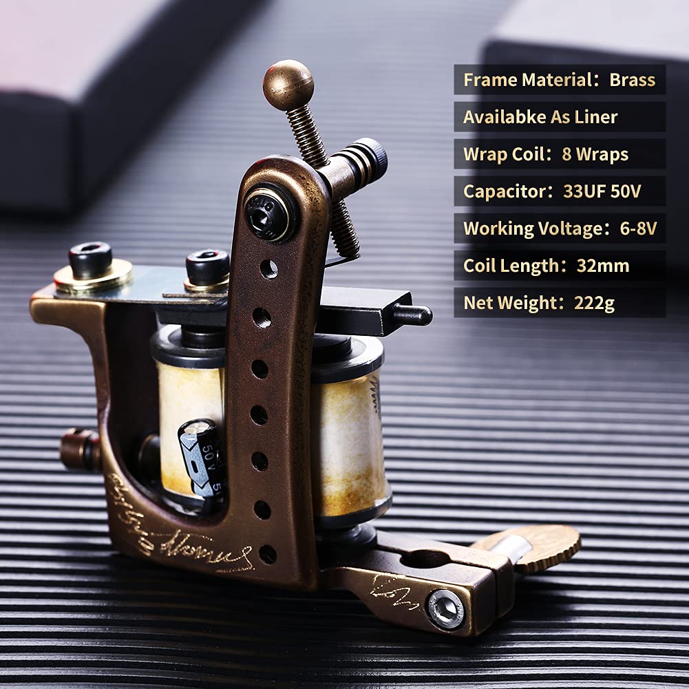 Coil Tattoo Machine Handmade 8 Wrap Coils for Liner From Thomas(Liner) : Beauty & Personal Care