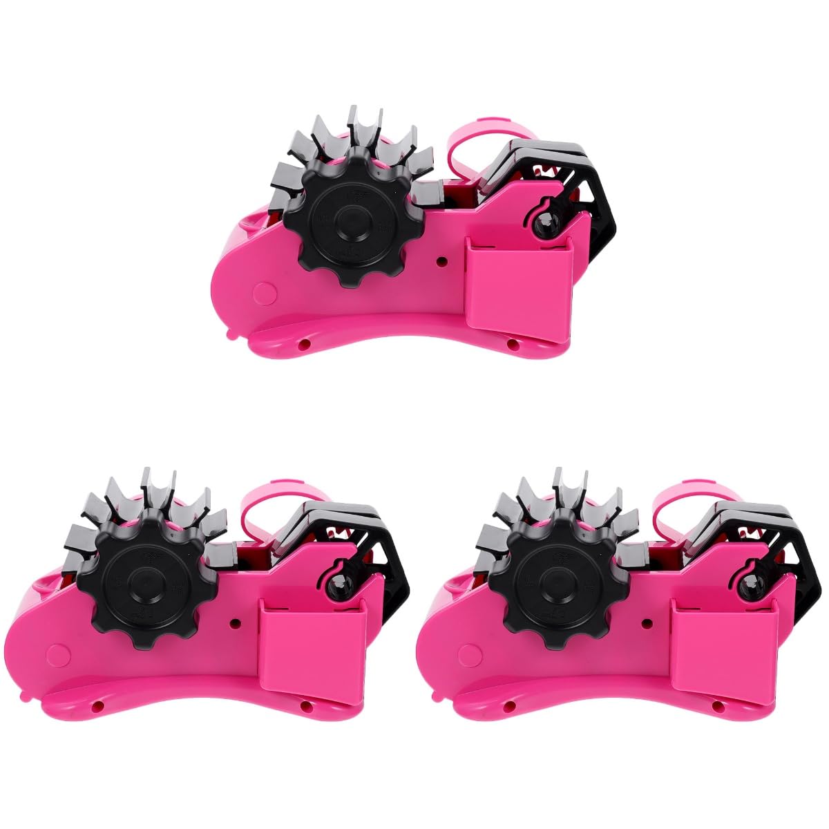 Gadpiparty 3 Stück Klebebandabroller Halbautomatischer Tape Dispenser für Innenumfang Tragbarer Tape Holder für Präzise Anwendungen für Büro Schule und Bastelprojekte
