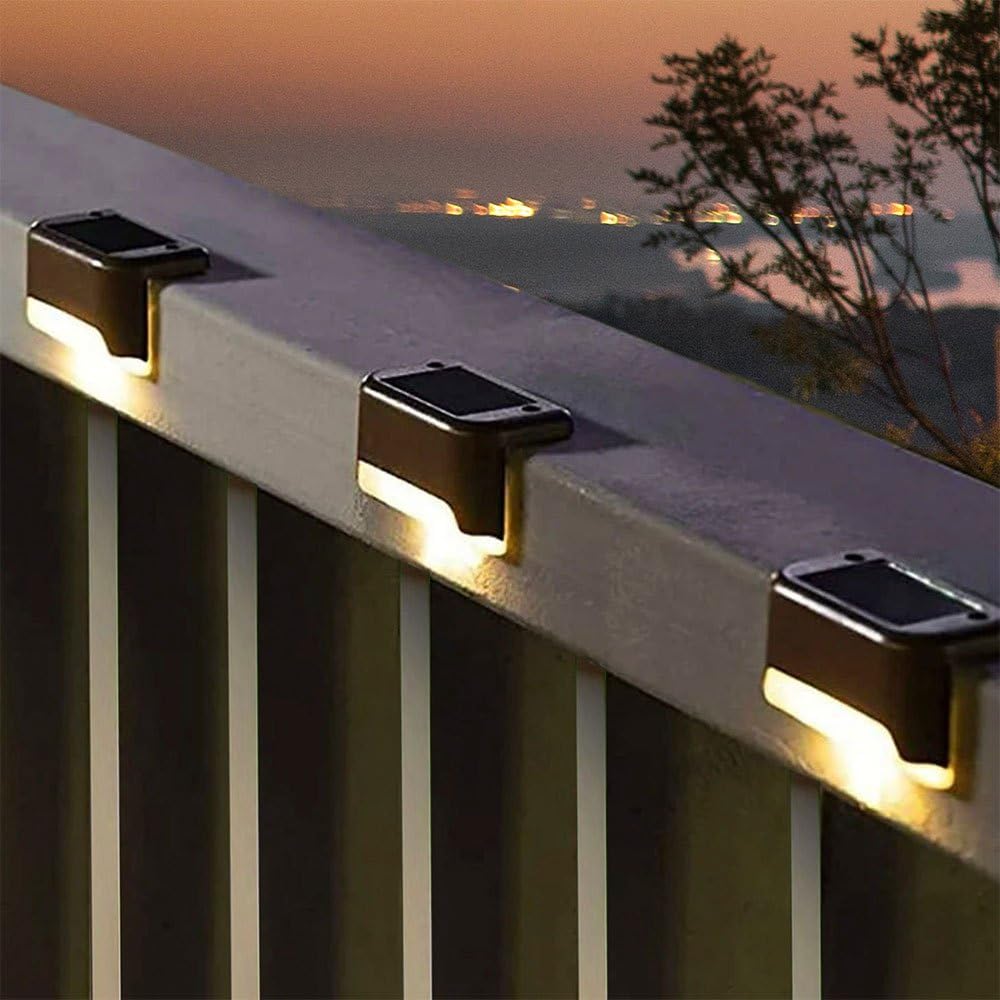 AKTIVE 61560, Pack de 6 Lámparas solares de luz cálida, Luz continua entre 6 y 8 horas, Impermeable, farolas solares, luces solares led exterior, Para escaleras, barandillas y paredes — view 3