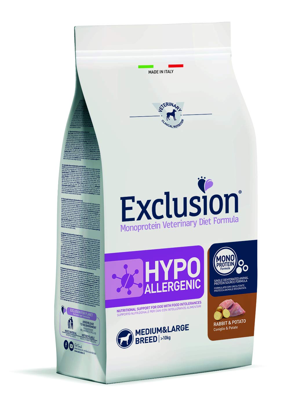 Exclusion Hypoallergenic Hundefutter Kaninchen & Kartoffel