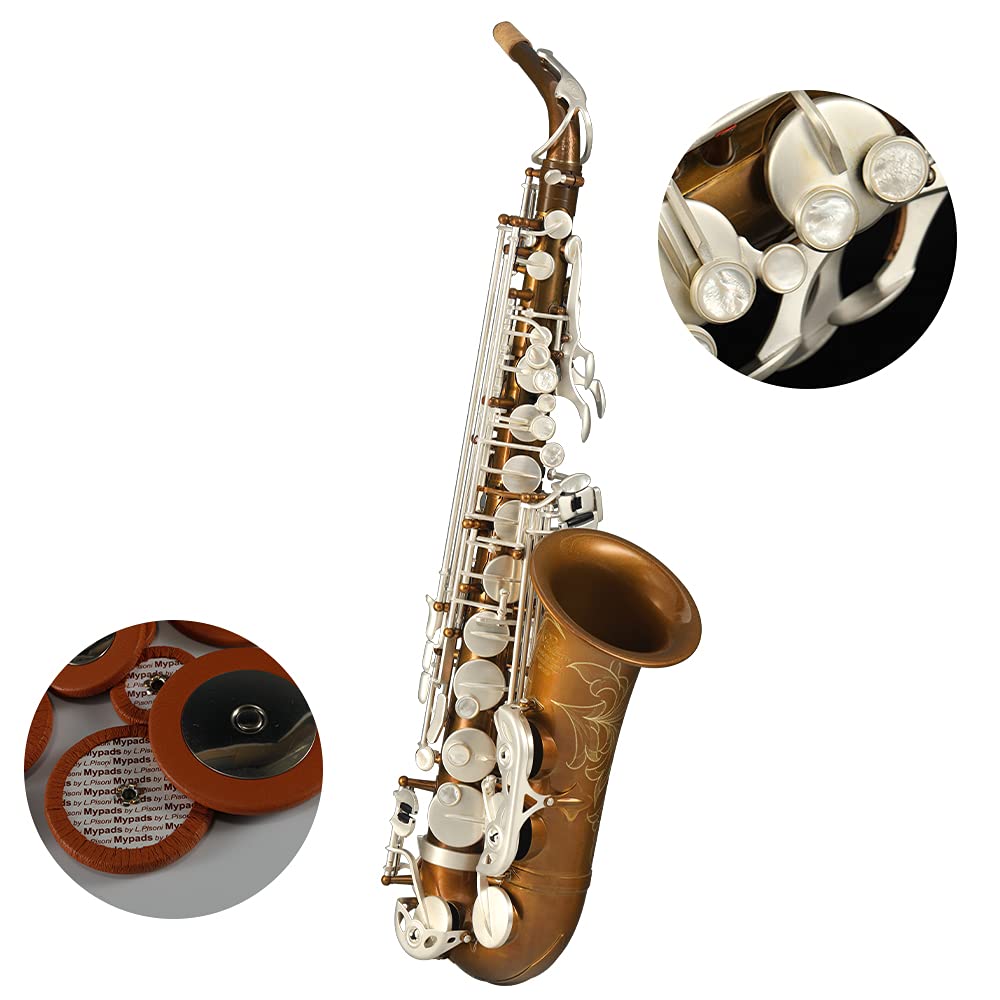 Rollins Saxophone alto RSA-X8,E flat Selmer 54-Key,Matière laiton,cuivre nu